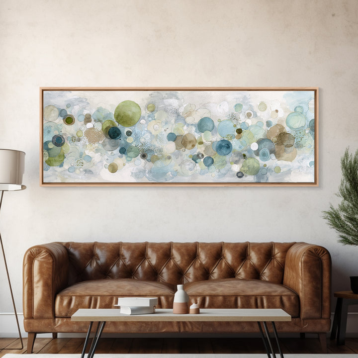 Abstract Cells and Circles as Soothing Pattern Canvas Print, Medical Office Art, Medical School, Office Decor, Fine Art, Calm, MOA-3x1-93