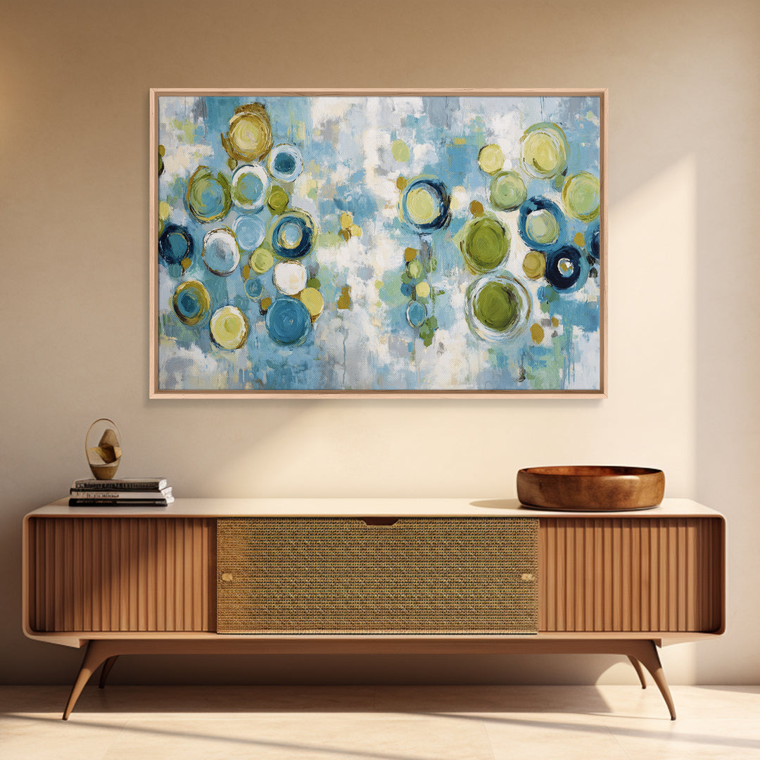 Abstract Cells and Circles as Soothing Pattern Canvas Print, Medical Office Art, Anatomy Poster, Office Decor, Abstract Art, MOA-3x2-33