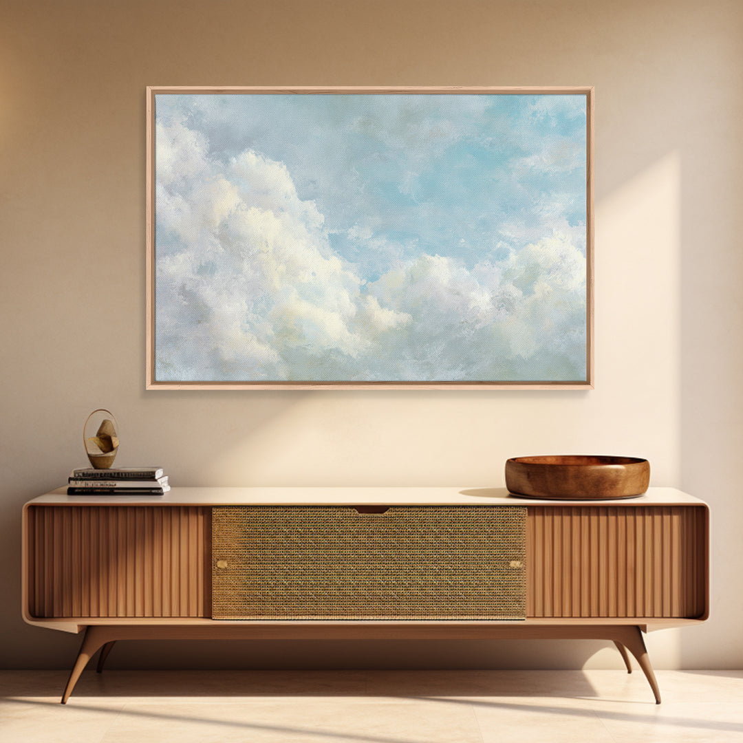 Sky and Cloud Scene Canvas Print, Medical Office Art, Educational Poster, Office Decor, Oil Painting, Calm, Fine Art Print, MOA-3x2-37