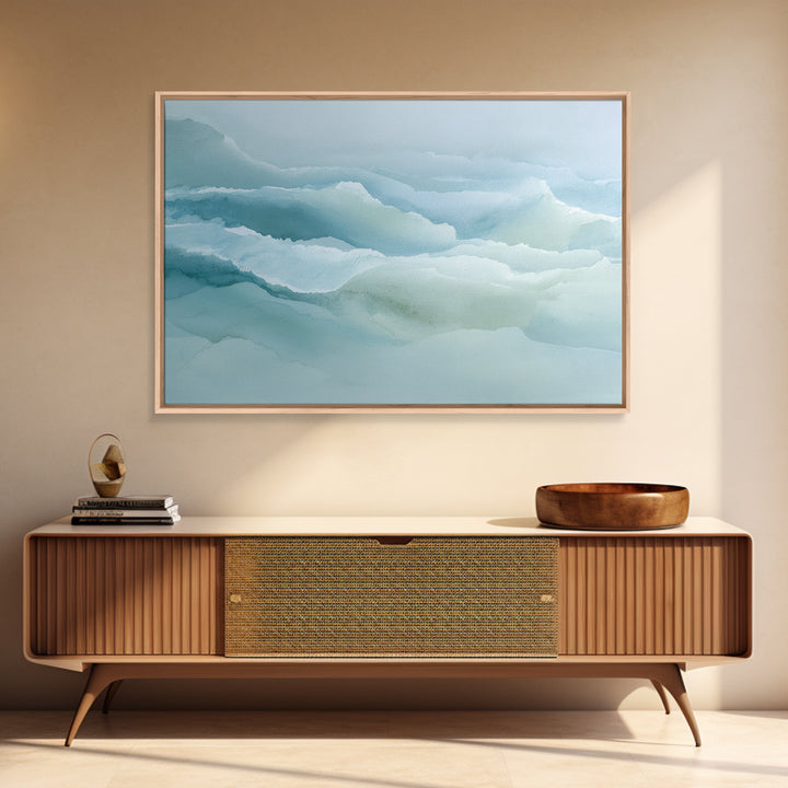 Calming Blue Abstract Canvas Print, Medical Office Art, School Nurse Art, Office Decor, Abstract Art, Calm, Luxury Decor, MOA-3x2-53