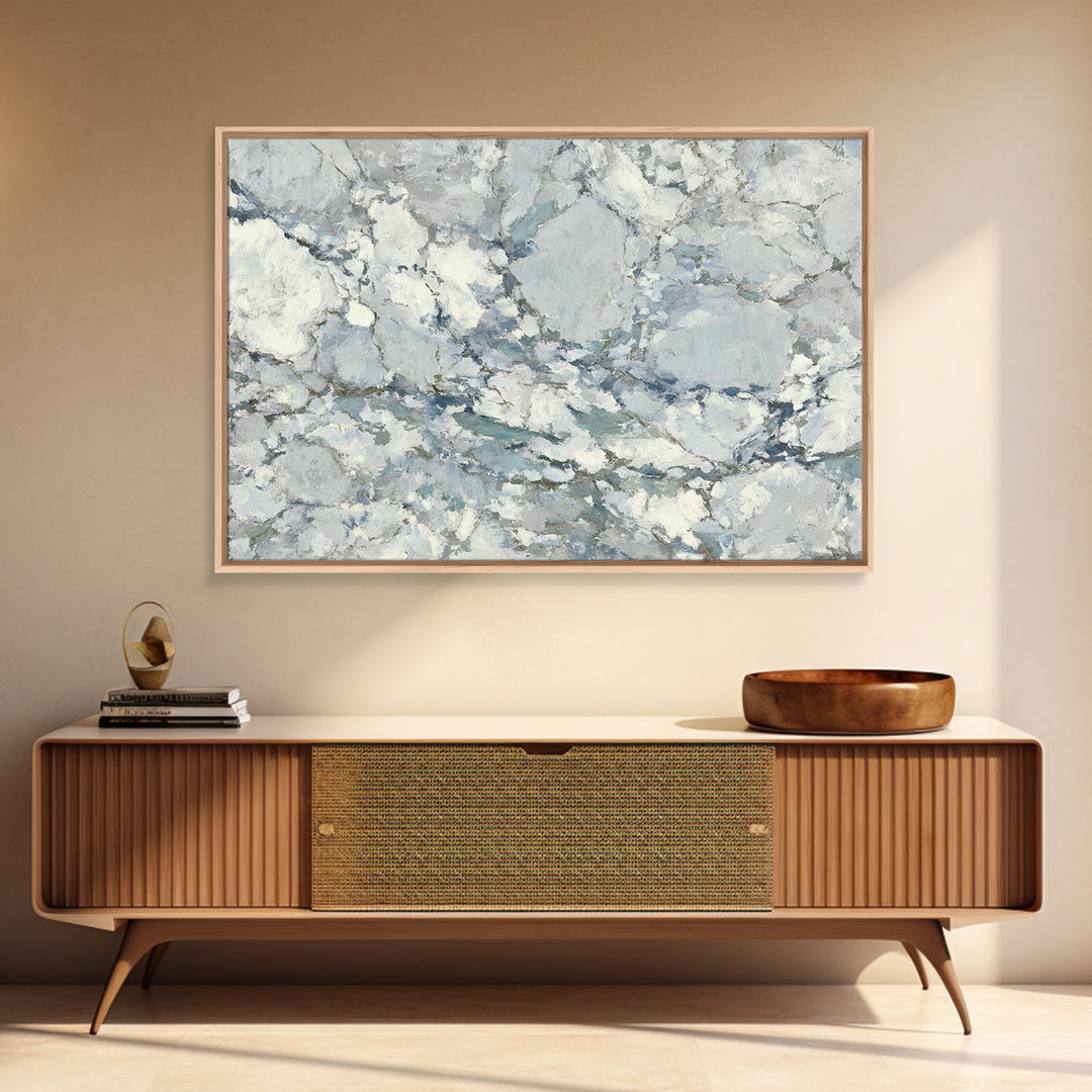 Subtle Marble Texture Framed Canvas Print, Medical Office Art, Healthcare Wall Art, Office Decor, Watercolor Art, Calm, MOA-3x2-71
