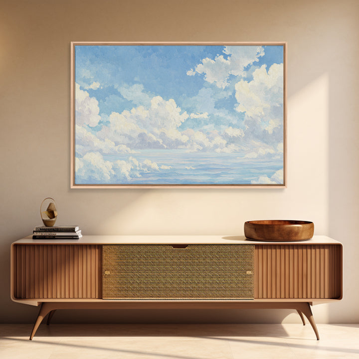 Sky and Cloud Scene Framed Canvas Print, Medical Office Art, Nurse Wall Art, Office Decor, Fine Art, Calm, Room Decor, MOA-3x2-85