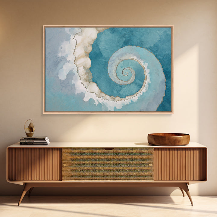 Abstract Healing Spiral Framed Canvas Print, Medical Office Art, Office Decor, Abstract Art, Calm, Medical Office Decor, MOA-3x2-91