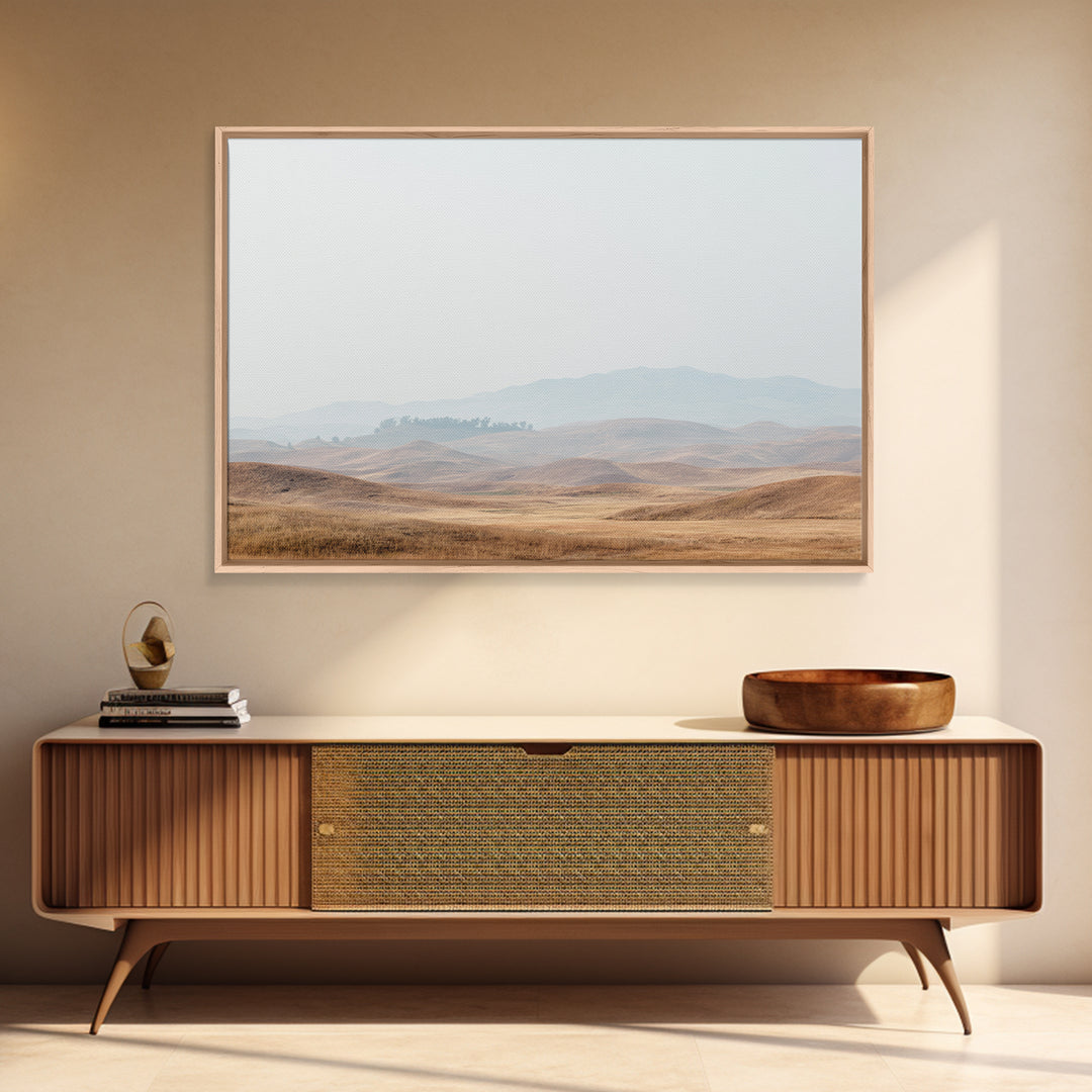Large Neutral Landscape Framed Canvas Print, Medical Office Art, Luxury Decor, Office Decor, Fine Art, Calm, Digital Wall Art, MOA-3x2-92