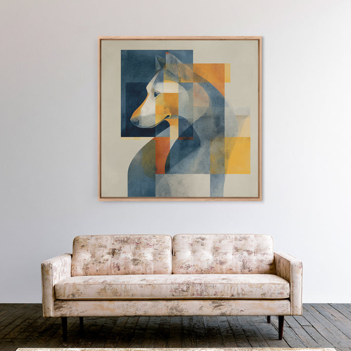 Modern Animal Portrait Canvas Print, Modern Art, Poster Art, Living Room Decor, Fine Art, Modern, Minimalist Decor, MOD-1x1-94