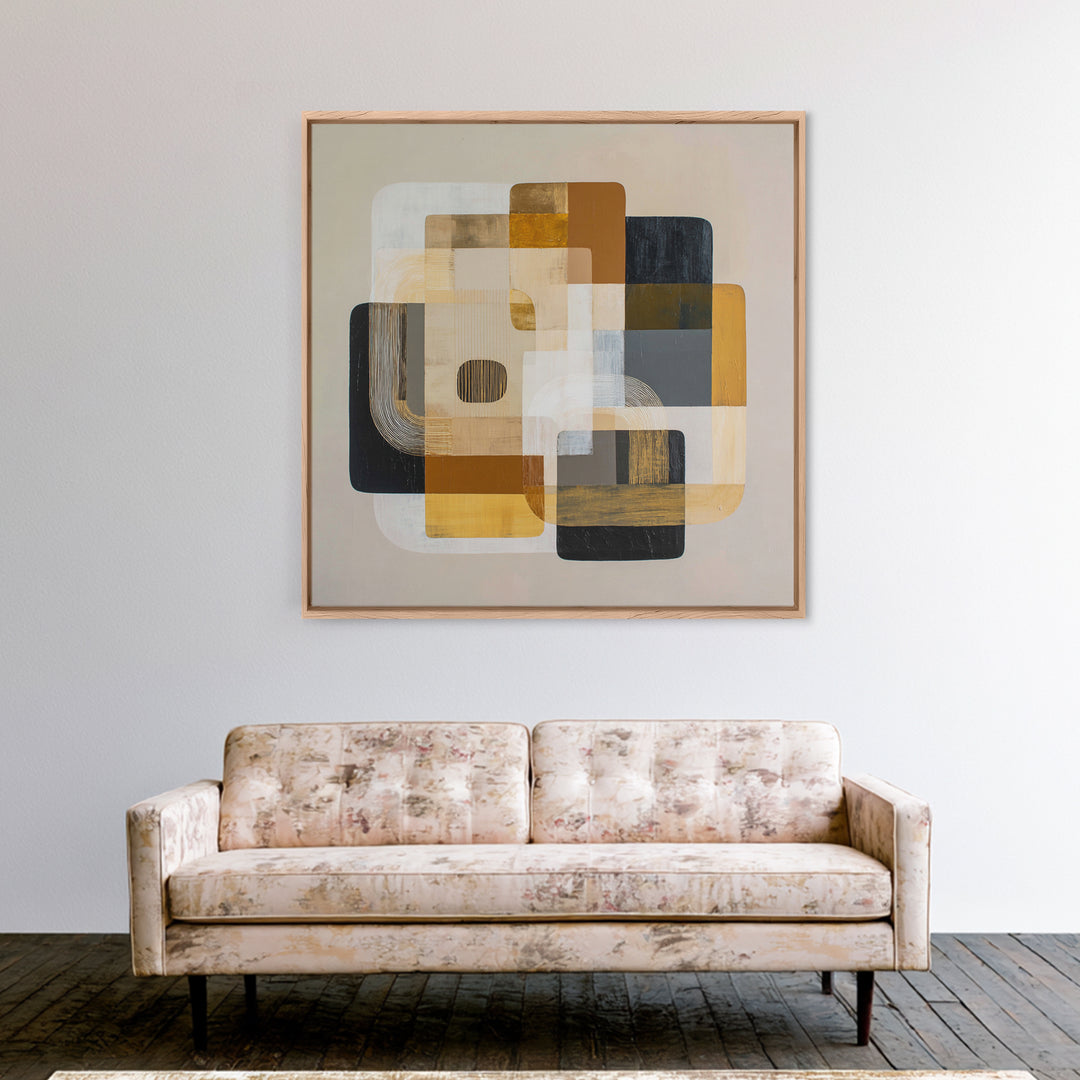 Bold Abstract Composition Canvas Print, Modern Art, Wall Art, Living Room Decor, Fine Art, Modern, Artwork, Art Nouveau, MOD-1x1-97