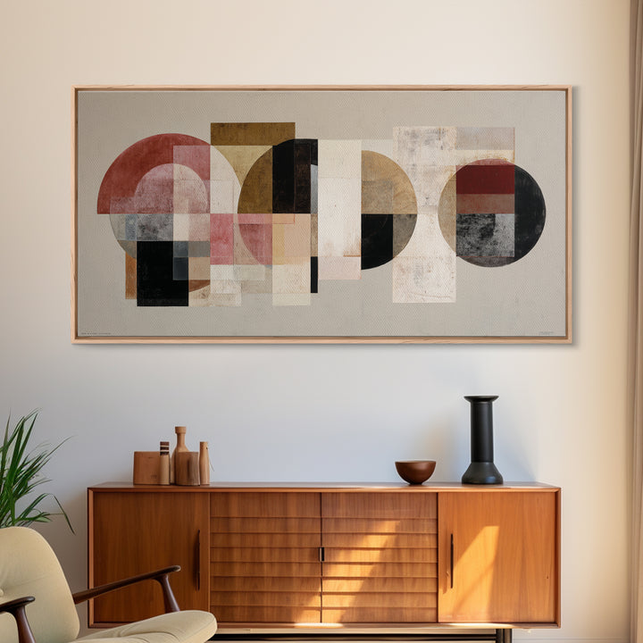 High Contrast Gallery Abstract Framed Canvas Print, Modern Art, Statement Artwork, Living Room Decor, Abstract Art, Modern, MOD-2x1-20