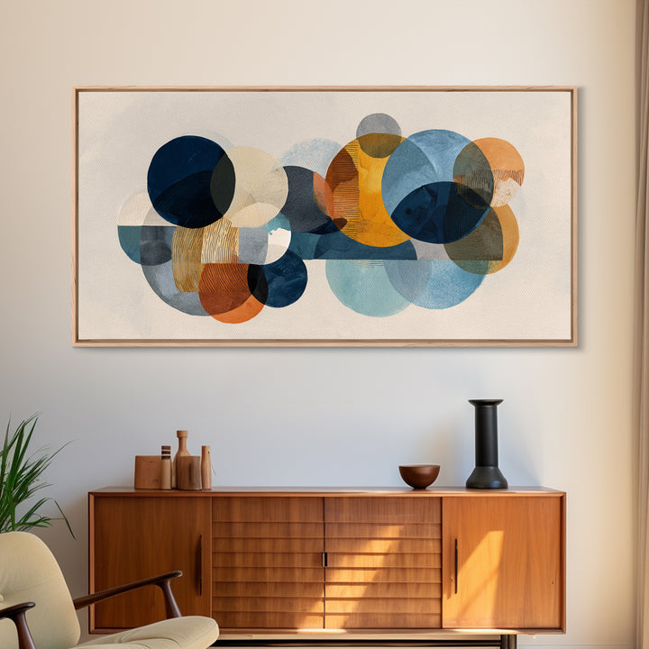Abstract Circular Forms Canvas Print, Modern Art, Canvas Art, Living Room Decor, Abstract Art, Modern, Poster Art, MOD-2x1-63
