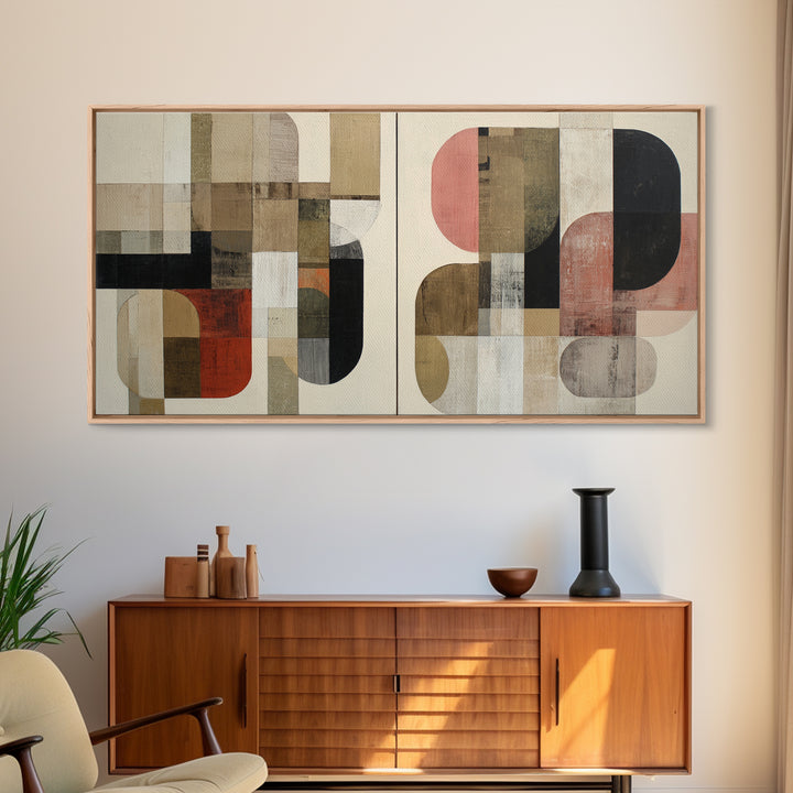 Bold Abstract Composition Canvas Print, Modern Art, Wall Hanging, Living Room Decor, Abstract Art, Modern, Bedroom Wall Art, MOD-2x1-93