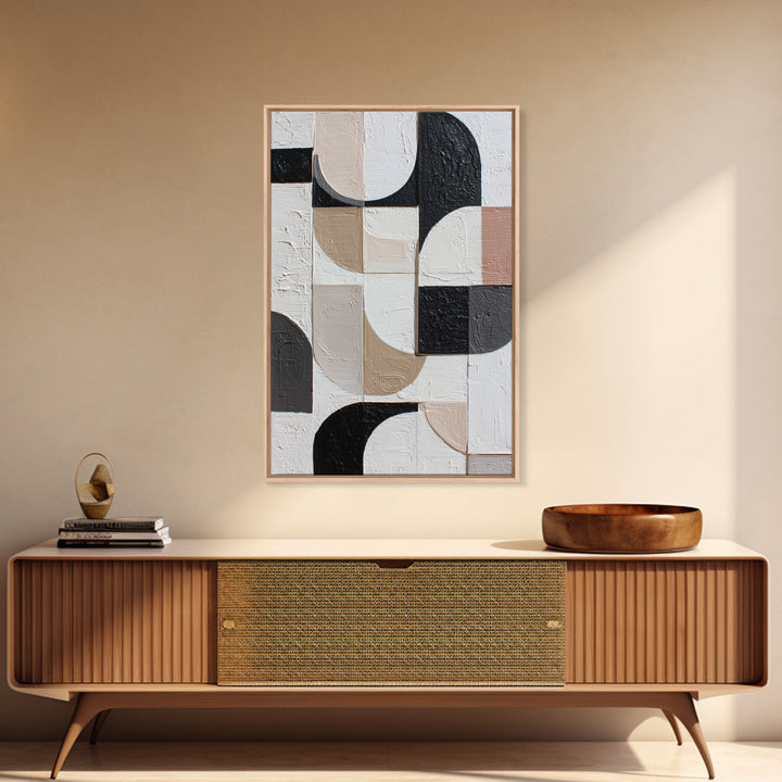 Large Organic Forms Framed Canvas Print, Modern Art, Art, Living Room Decor, Oil Painting, Modern, Canvas Art, Digital Print, MOD-2x3-59