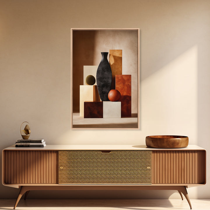 Modern Still Life Framed Canvas Print, Modern Art, Art Deco, Living Room Decor, Fine Art, Modern, Living Room Wall Art, MOD-2x3-93