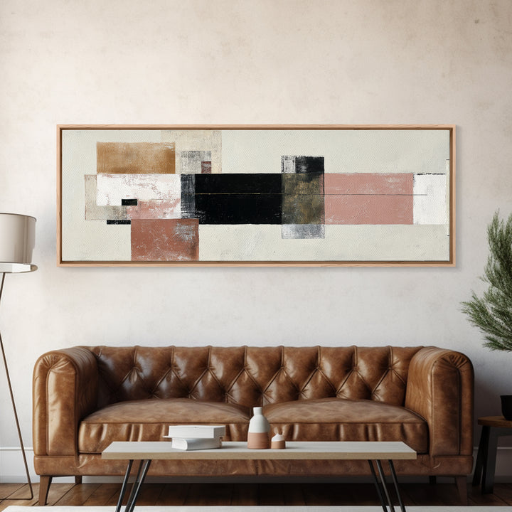 Modern Coastal Landscape Framed Canvas Print, Modern Art, Artwork, Living Room Decor, Oil Painting, Modern 258, Set of Prints, MOD-3x1-58