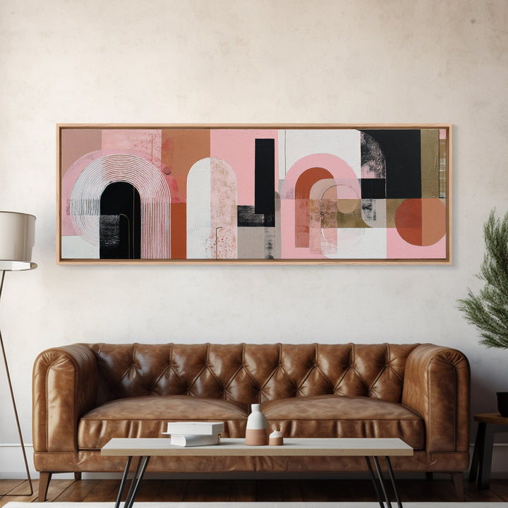 Architectural Arch Composition Canvas Print, Modern Art, Canvas Print, Living Room Decor, Oil Painting, Modern, MOD-3x1-61