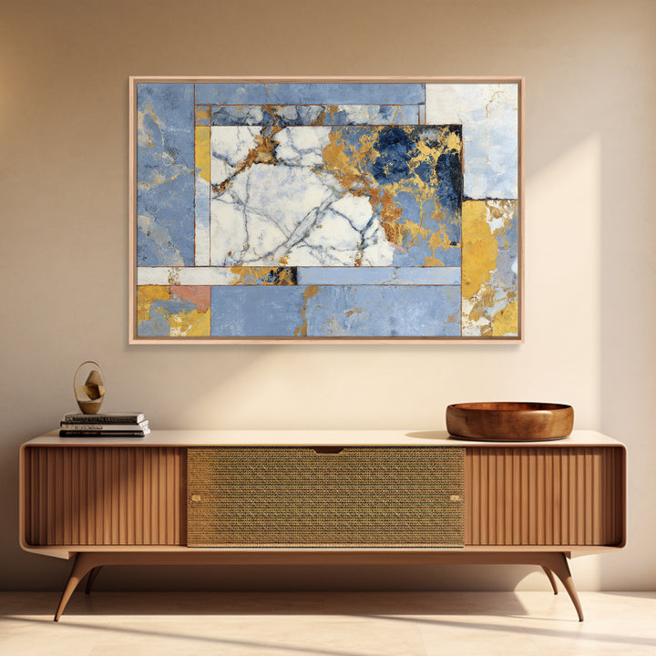 Large Marble Texture Abstract Framed Canvas Print, Modern Art, Canvas Wall Art, Living Room Decor, Abstract Art, Modern, MOD-3x2-20