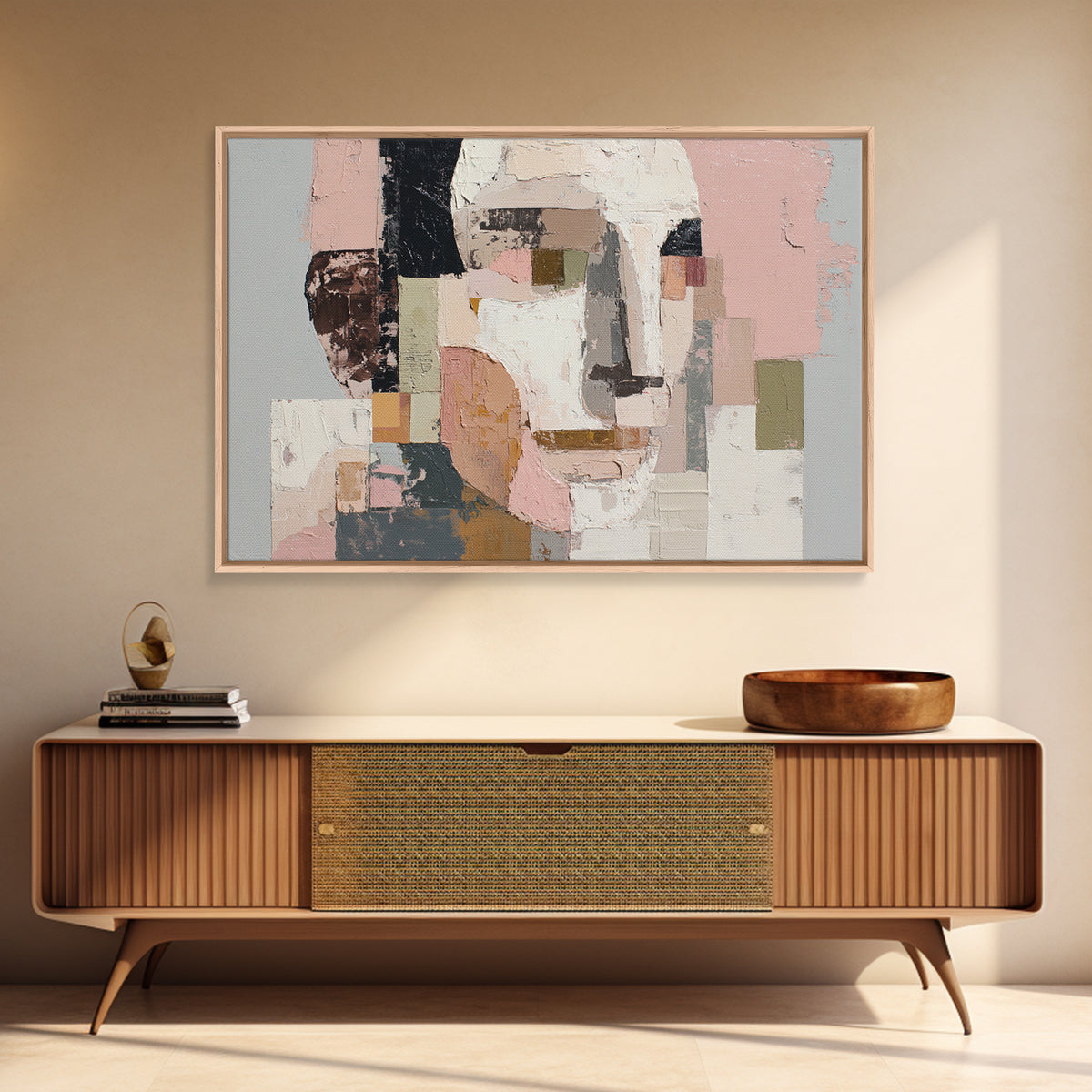 Fragmented Figure Study Canvas Print, Modern Art, Printable Art, Living Room Decor, Fine Art, Modern, Trendy Wall Art, MOD-3x2-21