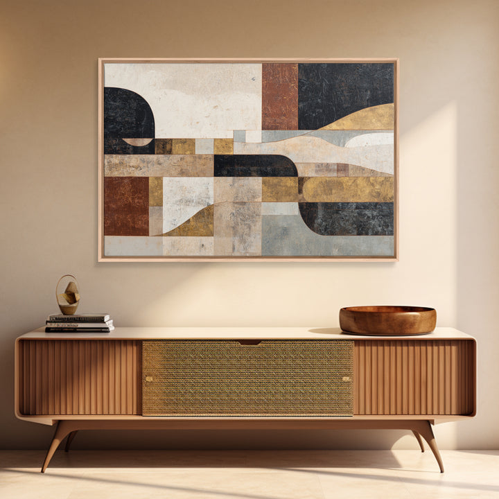 Bold Abstract Composition Canvas Print, Modern Art, Set of 3 Prints, Living Room Decor, Abstract Art, Modern, Luxury Decor, MOD-3x2-29
