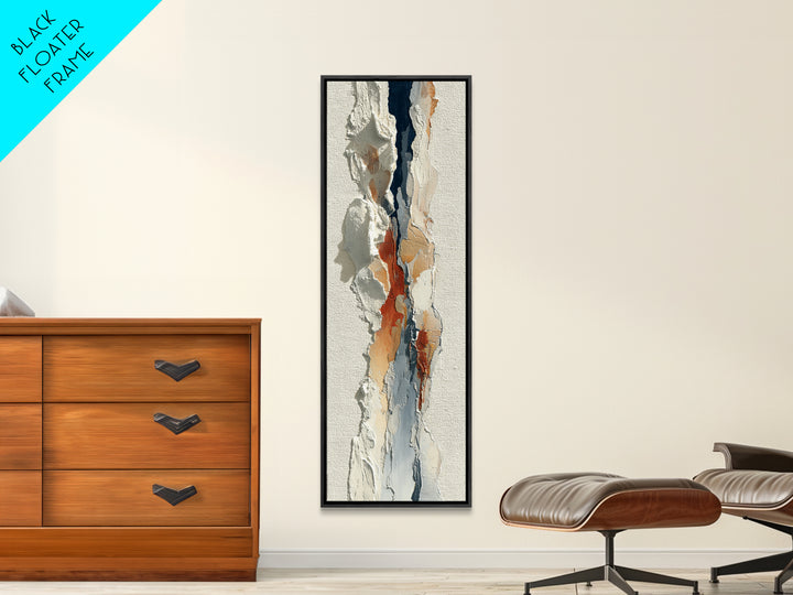 Ivory White Plaster Texture Composition Canvas Print, Monochrome Art, Room Decor, Living Room Decor, Mono, Mid Century Modern, MON-1x3-17