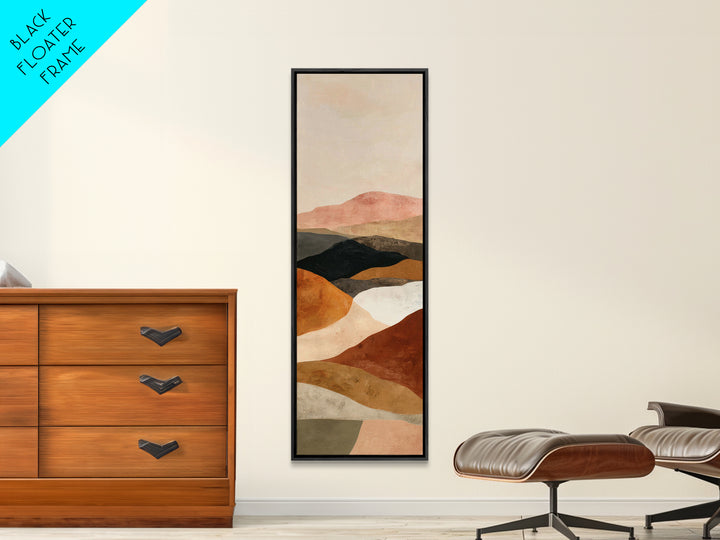 Warm Brown Desert Landscape Canvas Print, Monochrome Art, Gallery Decor, Living Room Decor, Fine Art, Mono, Contemporary Art, MON-1x3-21