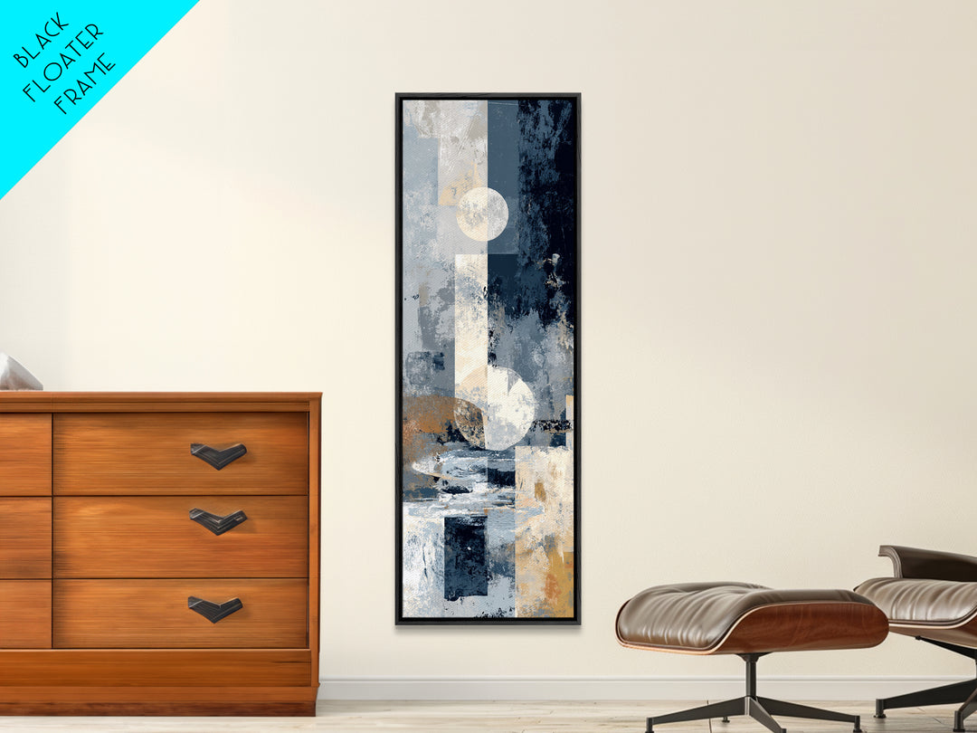 Silver Ocean Moonlight Scene Canvas Print, Monochrome Art, Contemporary Art, Living Room Decor, Fine Art, Mono, Original Art, MON-1x3-7
