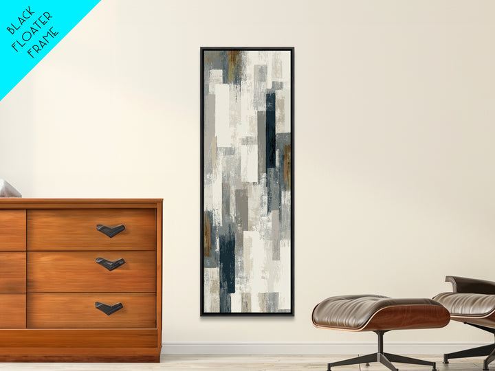 Cream on Cream Minimalist Forms Canvas Print, Monochrome Art, Gallery Decor, Living Room Decor, Oil Painting, Mono, MON-1x3-82