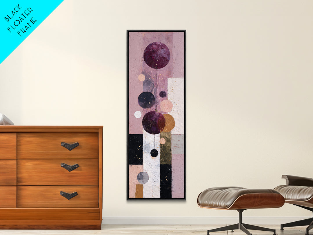 Purple Night Sky Canvas Print, Monochrome Art, Wallpaper Mural, Living Room Decor, Watercolor Art, Mono, Textured Painting, MON-1x3-99