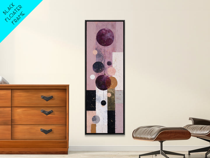 Purple Night Sky Canvas Print, Monochrome Art, Wallpaper Mural, Living Room Decor, Watercolor Art, Mono, Textured Painting, MON-1x3-99