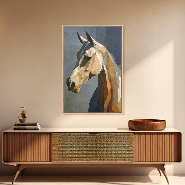 Sepia Horse Portrait Canvas Print, Monochrome Art, Art Print, Living Room Decor, Mono, Printable Art, Dark Academia Decor, MON-2x3-58