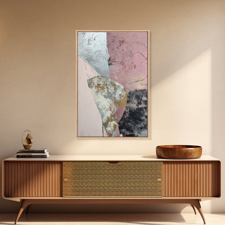 Silver Ocean Moonlight Scene Canvas Print, Monochrome Art, Abstract Art, Living Room Decor, Fine Art, Mono, Bedroom Wall Art, MON-2x3-99