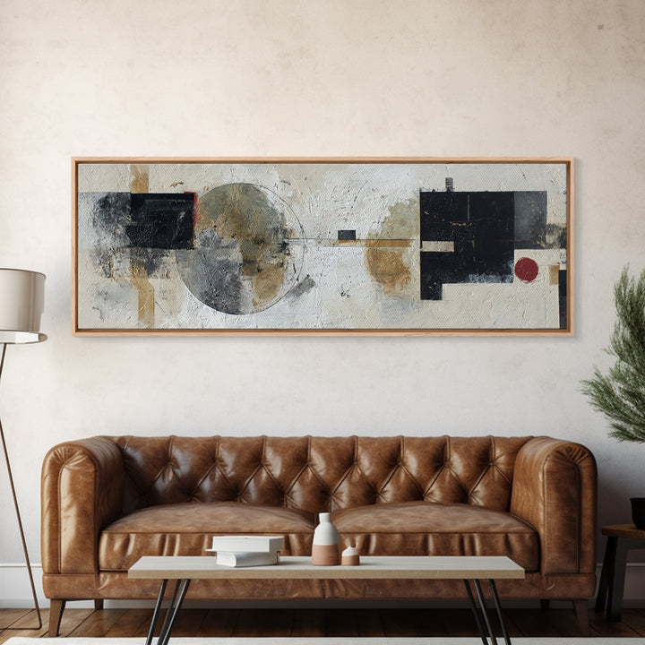 Gray Architectural Arch and Shadow Study Framed Canvas Print, Monochrome Art, Art Print, Living Room Decor, Fine Art, Mono, MON-3x1-2