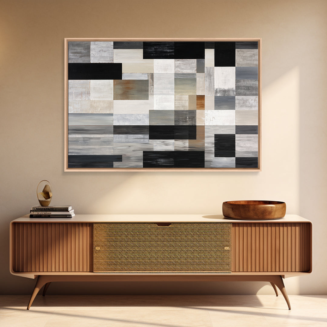 Black and White City Reflection Canvas Print, Monochrome Art, Bird Art, Living Room Decor, Fine Art, Mono, Boho Decor, MON-3x2-49