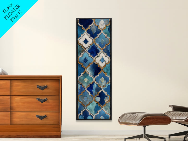 Islamic Geometric Rosette Canvas Print, Moroccan Art, Set of 3 Prints, Living Room Decor, Abstract Art, Marrakesh, Modern Rug, MOR-1x3-48