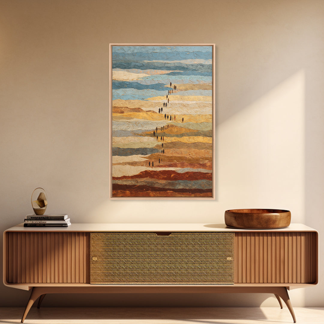 Sahara Dune Waves Framed Canvas Print, Moroccan Art, Gallery Decor, Living Room Decor, Fine Art, Marrakesh, Home Decor, MOR-2x3-28