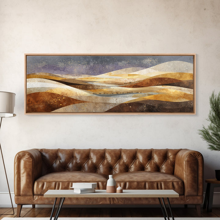 Sahara Dune Waves Canvas Print, Moroccan Art, Neutral Decor, Living Room Decor, Fine Art, Marrakesh, Wall Decor, Art Prints, MOR-3x1-36