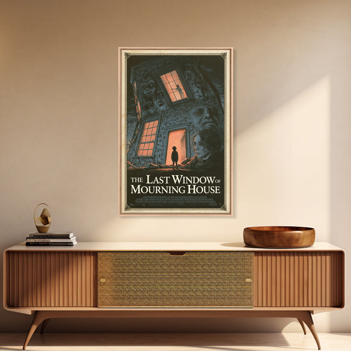 The Last Window Of Mourning House, English Language Horror Movie Poster, Gothic Nightmare Art, Classic Monster Poster