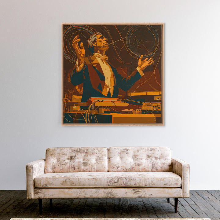 Orchestra Conductor Hands Canvas Print, Music Studio Art, Metal Wall Art, Studio Decor, Fine Art, Rhythm, Music Posters, MSA-1x1-20