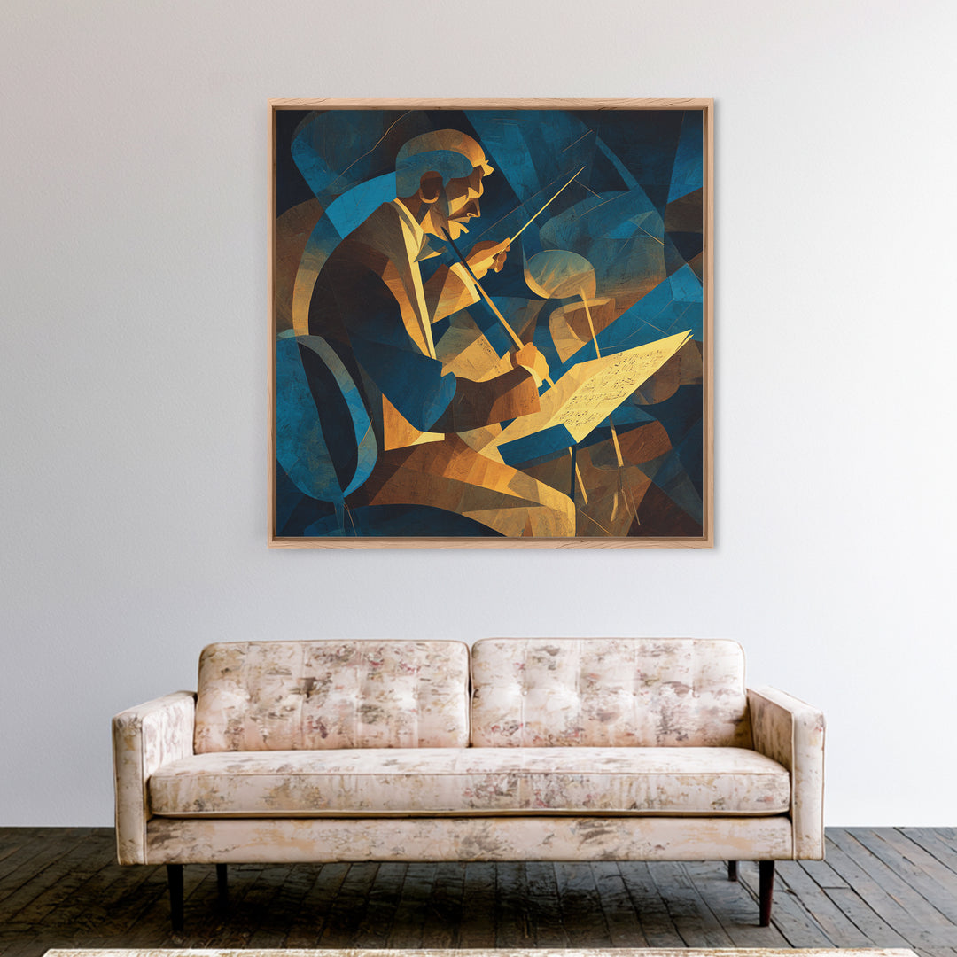 Orchestra Conductor Hands Canvas Print, Music Studio Art, Music Lover Gift, Studio Decor, Fine Art, Rhythm, Textured Painting, MSA-1x1-92