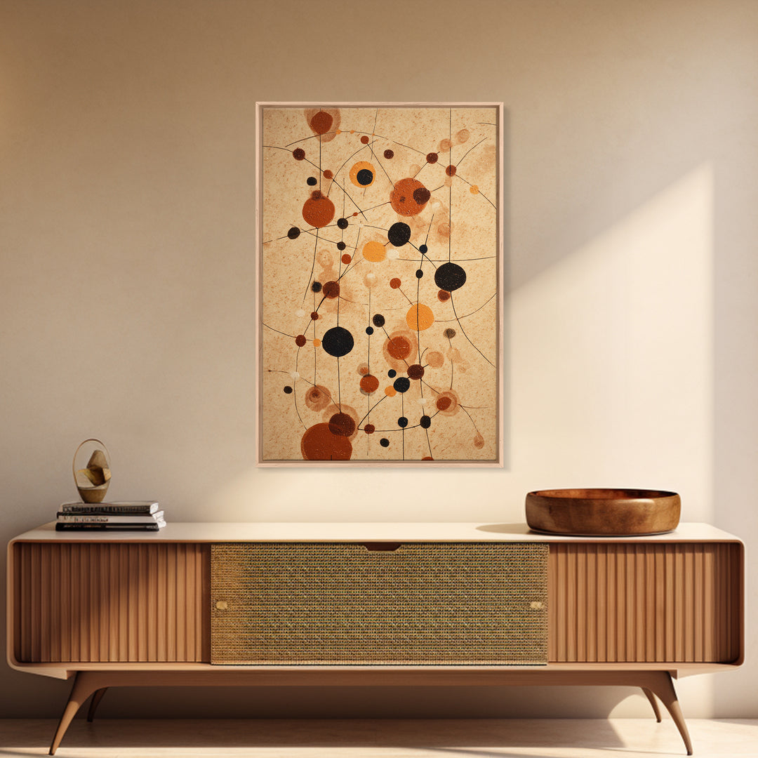 Abstract Rhythm Lines Like Painted Music Framed Canvas Print, Music Studio Art, Textured Painting, Studio Decor, Rhythm, MSA-2x3-55