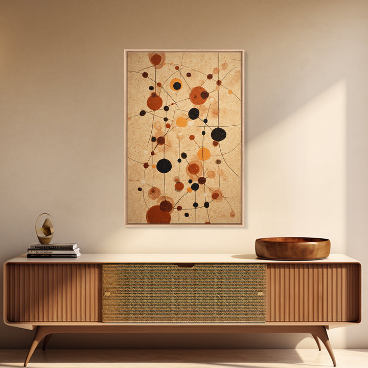 Abstract Rhythm Lines Like Painted Music Framed Canvas Print, Music Studio Art, Textured Painting, Studio Decor, Rhythm, MSA-2x3-55