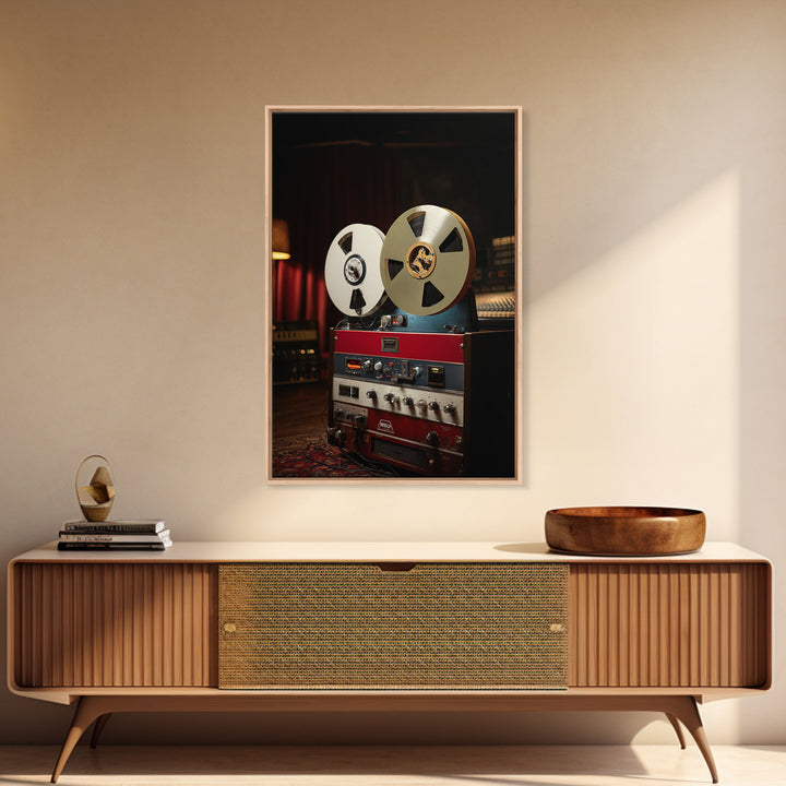 Recording Tape Reel Canvas Print, Music Studio Art, Wall Decor, Studio Decor, Rhythm, Wall Art Printable, Digital Download Art, MSA-2x3-70