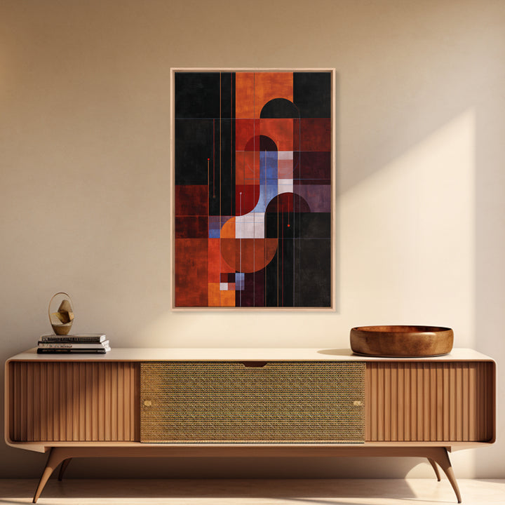 Album Cover Abstract Grid Framed Canvas Print, Music Studio Art, Music, Studio Decor, Abstract Art, Rhythm, Recording Studio, MSA-2x3-74