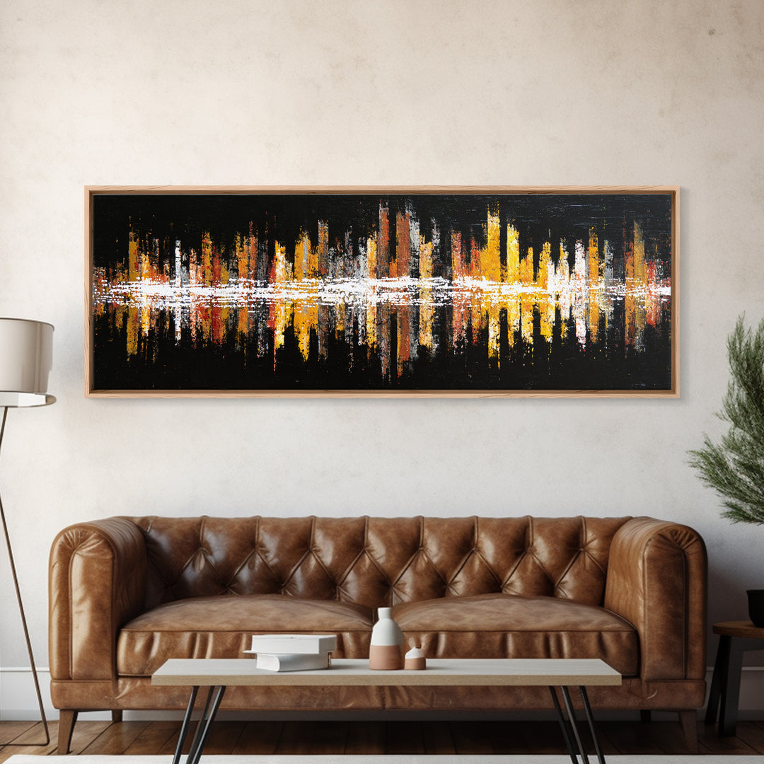 Abstract Rhythm Lines Like Painted Music Canvas Print, Music Studio Art, Fine Art Print, Studio Decor, Fine Art, Rhythm, MSA-3x1-39