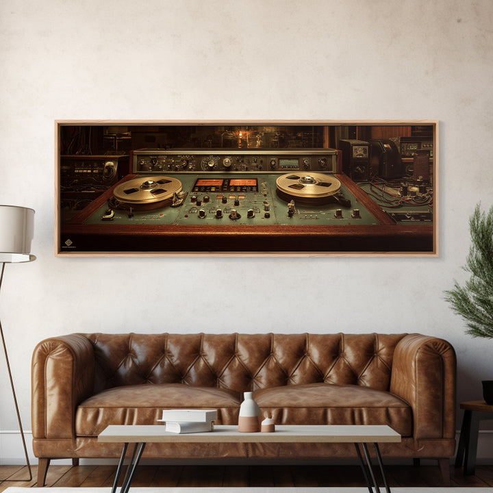 Recording Tape Reel Canvas Print, Music Studio Art, Wall Decor, Studio Decor, Rhythm, Wall Art Printable, Digital Download Art, MSA-3x1-78