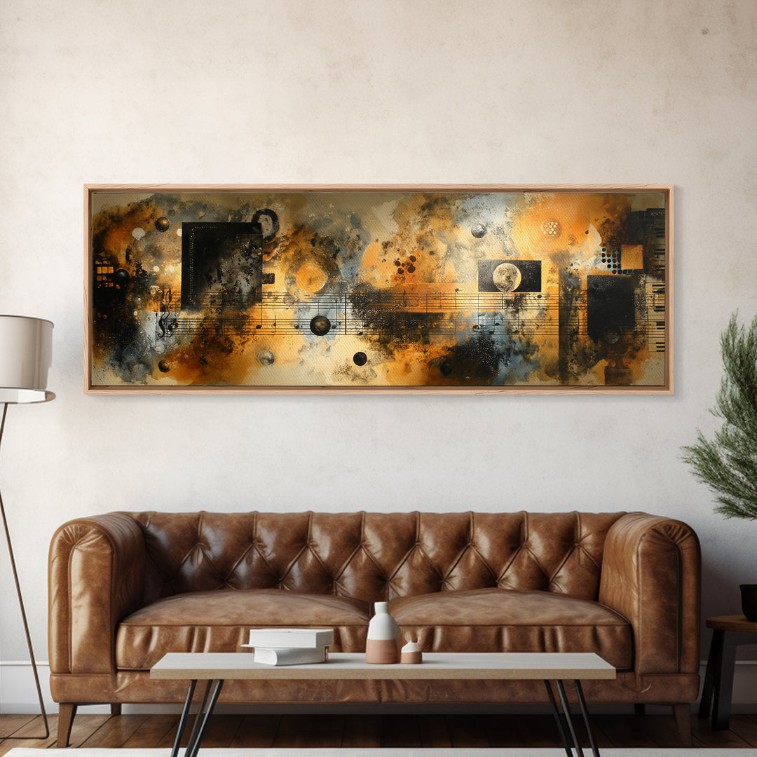 Soundproof Foam Pattern Transformed into Art Canvas Print, Music Studio Art, Art Commission, Studio Decor, Fine Art, Rhythm, MSA-3x1-83