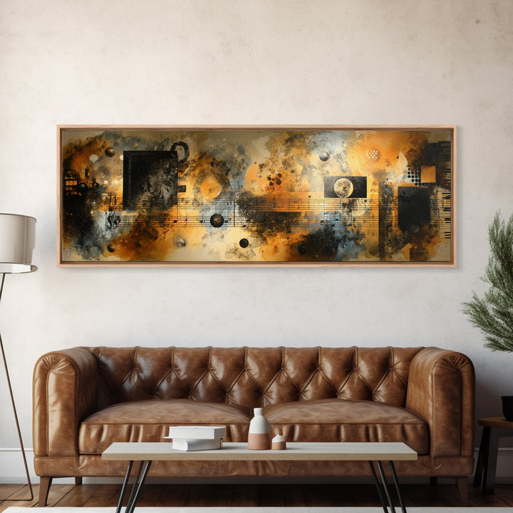 Soundproof Foam Pattern Transformed into Art Canvas Print, Music Studio Art, Art Commission, Studio Decor, Fine Art, Rhythm, MSA-3x1-83