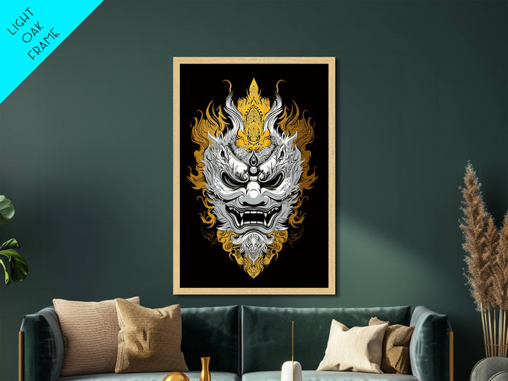 Jaguar Head Splatter Painting, Metallic Gold Art, Exotic Animal Metal Print, Real Wood Frame, Wild Cat Wall Decor, Bold Modern Artwork