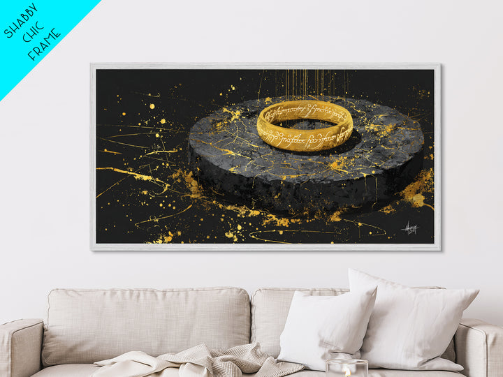 Mythic Norse Warriors Metallic Gold Art Viking Battle Silhouette Metal Art, Office Wall Decor or Dad Gift framed in real wood