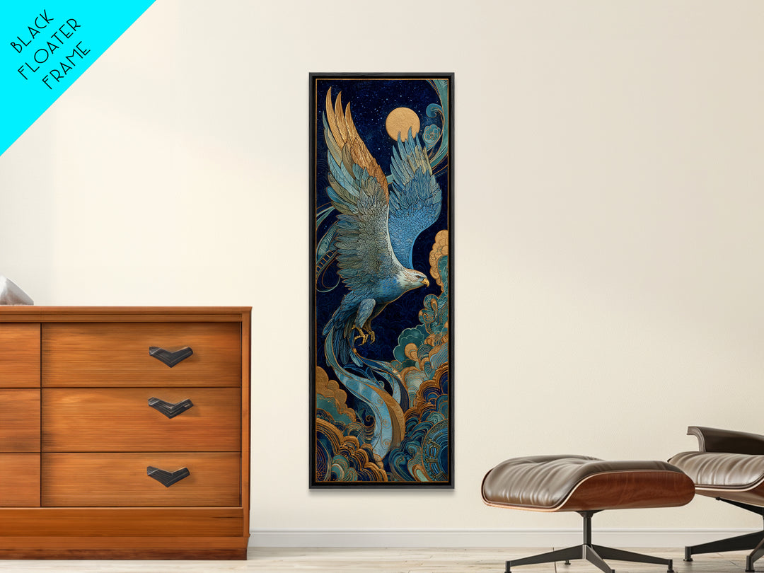 Zeus Eagle and Thundercloud Composition Canvas Print, Mythological Art, Digital Wall Art, Living Room Decor, Fine Art, Legend, MYT-1x3-59
