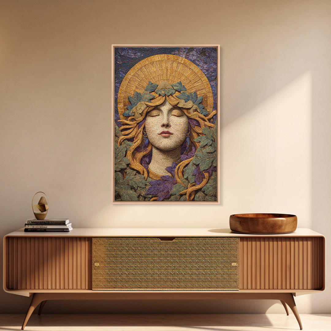 Apollo Sun God Framed Canvas Print, Mythological Art, Wall Art, Living Room Decor, Fine Art, Legend, Artwork, Framed Wall Art, MYT-2x3-38