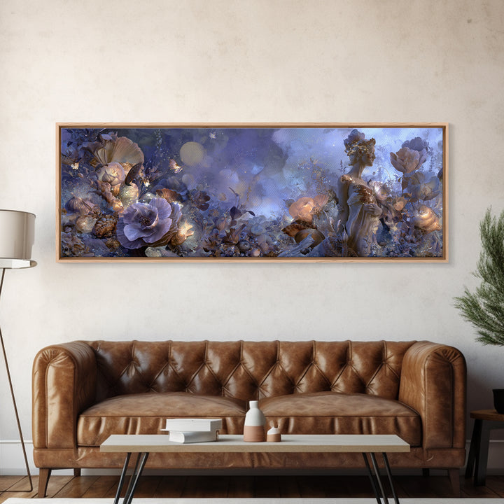 Roman Venus Figure Framed Canvas Print, Mythological Art, Artwork, Living Room Decor, Fine Art, Legend, Gallery Wall Art, MYT-3x1-58