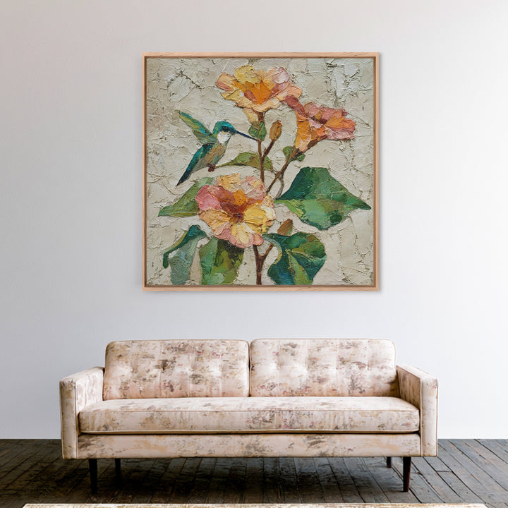 Tree of Life Framed Canvas Print, Nature Art, Mountain Art, Living Room Decor, Oil Painting, Nature, Minimalist Decor, NAT-1x1-63
